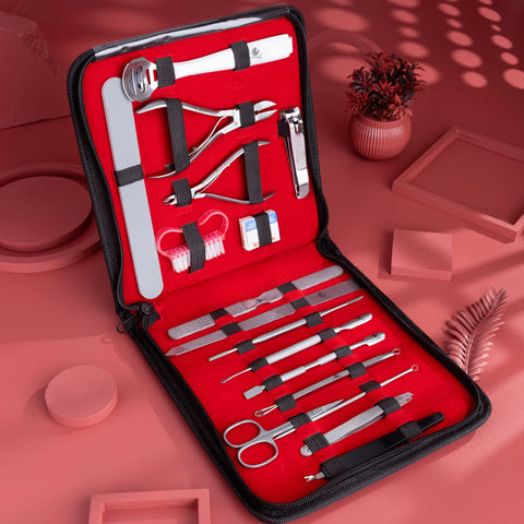 17 Pcs Professional Manicure & Pedicure Set #01 - Tv Parlour 17 Pcs Professional Manicure & Pedicure Set #01 - Tv Parlour