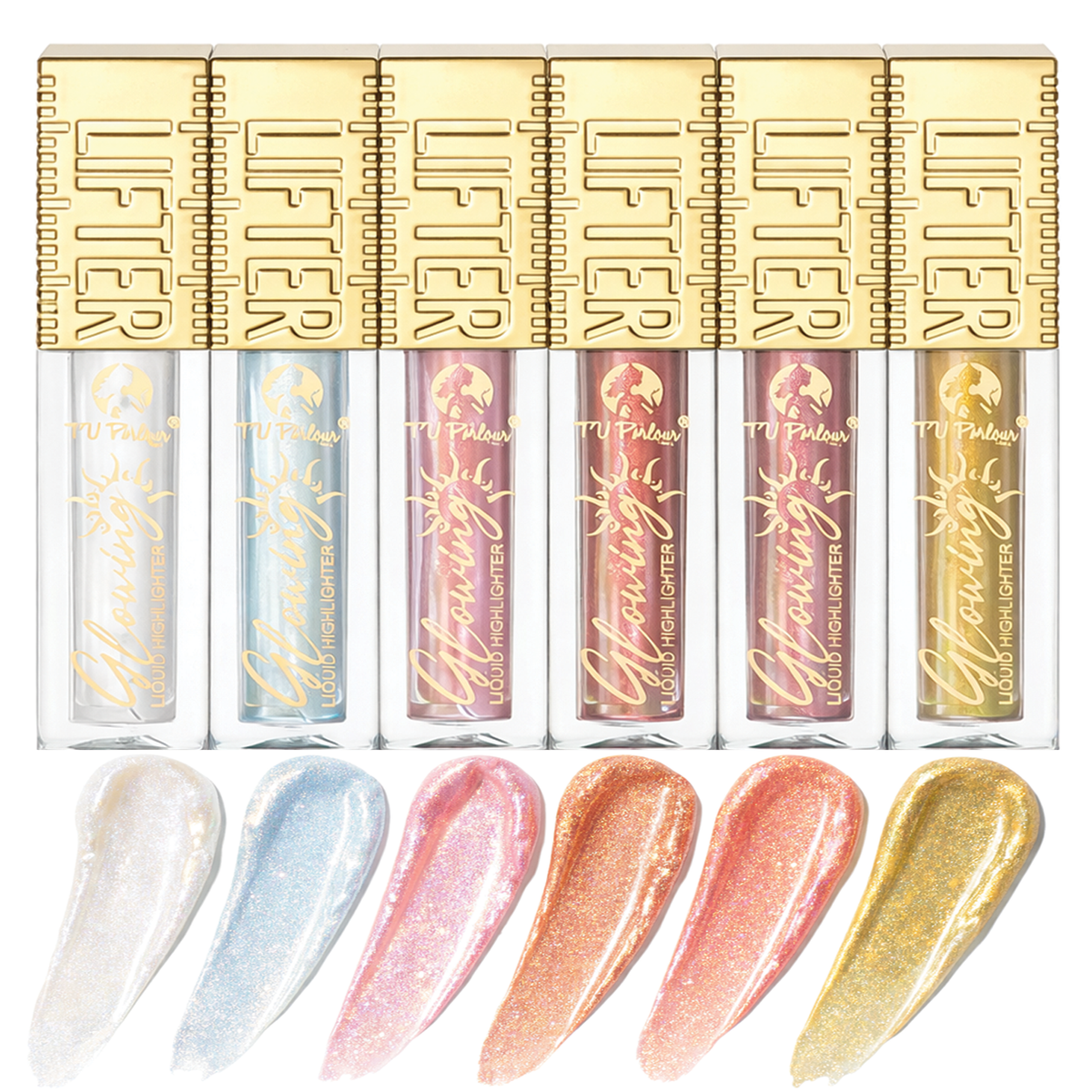 6 PCS GLOWING LIQUID HIGHLIGHTER