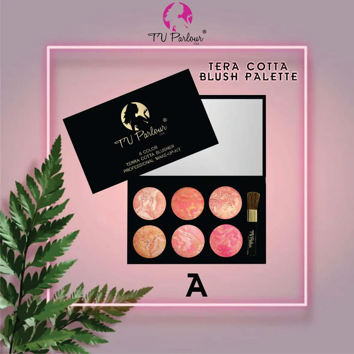 SIXER TERA-COTTA BLUSH PALETTE (BLACK) - Tv Parlour